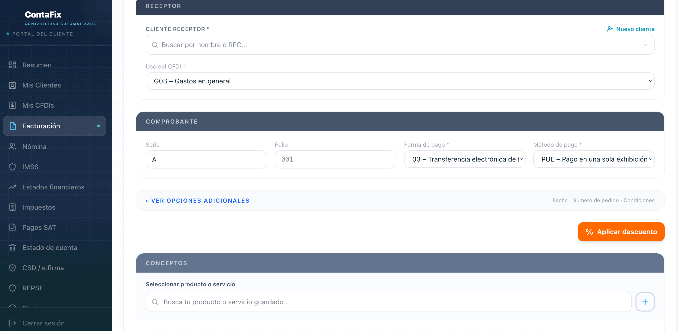 Facturación CFDI 4.0